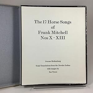 Bild des Verkufers fr The 17 Horse Songs of Frank Mitchell. Nos X-XIII. zum Verkauf von Vangsgaards Antikvariat Aps