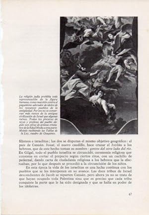 Seller image for LAMINA V15359: Moises recibiendo las Tablas de la Ley por Giaquinto for sale by EL BOLETIN
