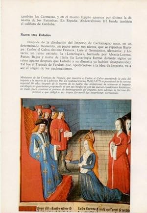 Immagine del venditore per LAMINA V15436: Miniatura de las Cronicas de Francia venduto da EL BOLETIN