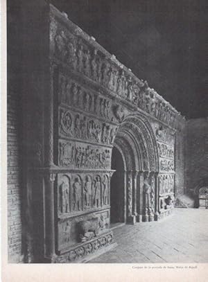 Image du vendeur pour LAMINA V15273: Portada de Santa Maria de Ripoll. Conjunt de la portada mis en vente par EL BOLETIN