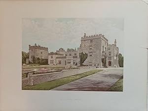 Muncaster Castle - Originalfarbholzstich. Aus: Morris, F.O. (Ed.): A Series of Picturesque Views ...