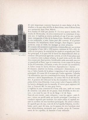 Bild des Verkufers fr LAMINA V15306: Monestir de Pedralbes. Faana lateral zum Verkauf von EL BOLETIN