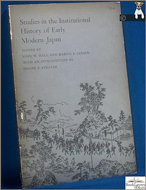 Seller image for Studies in the Institutional History of Early Modern Japan for sale by BookLovers of Bath