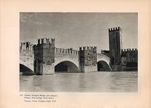 Bild des Verkufers fr LAMINA V14817: Ponte Scaligero en Verona zum Verkauf von EL BOLETIN