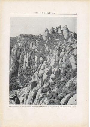 Imagen del vendedor de LAMINA V15205: Conglomerats de la muntanya de Montserrat a la venta por EL BOLETIN