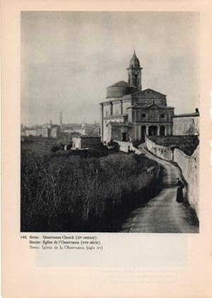 Bild des Verkufers fr LAMINA V14788: Iglesia de la Observancia en Siena zum Verkauf von EL BOLETIN