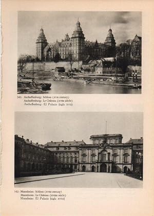 Bild des Verkufers fr LAMINA V14871: El Palacio de Aschaffenburg y El Palacio de Mannheim zum Verkauf von EL BOLETIN