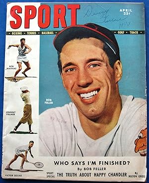SPORT - APRIL 1949 - BOB FELLER cover