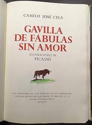 GAVILLA DE FÁBULAS SIN AMOR. ILLUSTRACIONES DE PICASSO