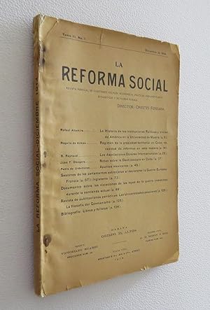 La Reforma Social. Revista Mensual de Cuestiones Sociales, Económicas, Políticas, Parlamentarias,...