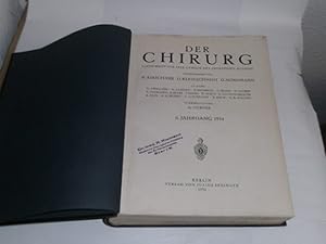 Bild des Verkufers fr Der Chirurg. 6. Jahrgang 1934. Zeitschrift fr alle Gebiete der operativen Medizin. zum Verkauf von Der-Philo-soph