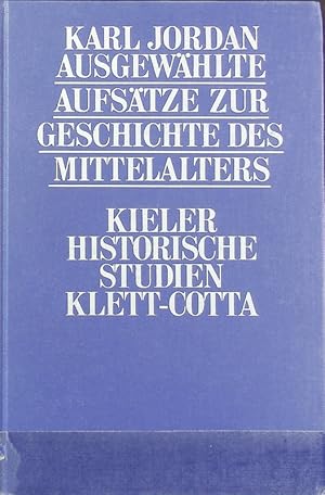 Bild des Verkufers fr Ausgewhlte Aufstze zur Geschichte des Mittelalters. Kieler historische Studien ; 29. zum Verkauf von Antiquariat Bookfarm