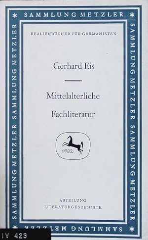 Bild des Verkufers fr Mittelalterliche Fachliteratur. Sammlung Metzler ; 14. zum Verkauf von Antiquariat Bookfarm