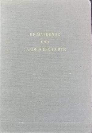 Bild des Verkufers fr Heimatkunde und Landesgeschichte : zum 65. Geburtstag von Rudolf Lehmann. Verffentlichungen des Brandenburgischen Landeshauptarchivs ; 2. zum Verkauf von Antiquariat Bookfarm