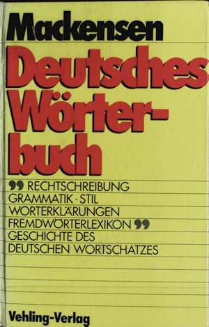 Deutsches Wörterbuch : Rechtschreibung, Grammatik, Stil, Worterklärung, Fremdwörterbuch, Geschich...
