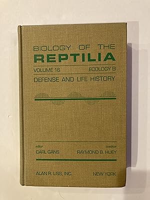 Immagine del venditore per BIOLOGY OF THE REPTILIA, Vol. 16 Defense and Life History venduto da Paul Gritis Books