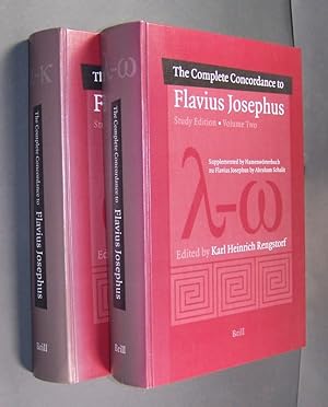 Bild des Verkufers fr A complete Concordance to Flavius Josephus. In Cooperation with Erwin Buck, Eberhard Gting, Bernhard Justus, and others. Edited by Karl Heinrich Rengstorf. 2 Volumes. Study Edition. Volume I: Alpha-Kappa. Volume II: Lambda-Omega. Including supplement I. Namenwrterbuch zu Flavius Josephus von Abraham Schalit. zum Verkauf von Antiquariat Kretzer