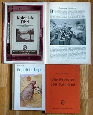 Kolonial-Fibel, Deutschlands Kolonialkrieg. In: Welt-Jahrbuch 1907, Erhard in Togo, Die Eroberer ...