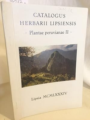 Image du vendeur pour Catalogus Herbarii Lipsensis - Plantae peruvianae II -. mis en vente par Versandantiquariat Waffel-Schrder