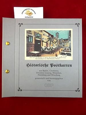 Historische Postkarten aus Berlin, Chemnitz, Dresden, Leipzig, München, Nürnberg und Würzburg ges...