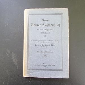 Bild des Verkufers fr Neues Berner Taschenbuch auf das Jahr 1921 (26. Jahrgang) zum Verkauf von Bookstore-Online