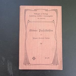 Bild des Verkufers fr Ausgewhlte Prosa - Band III (Sammlung deutscher Schulausgaben, 88. Lieferung) zum Verkauf von Bookstore-Online