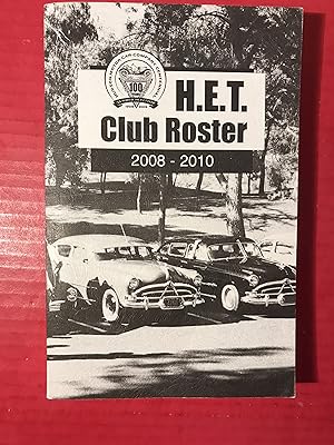 H E T Hudson Essex Terraplane Club Roster 2008-2010 With Supplement