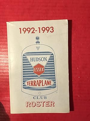 H E T Hudson Essex Terraplane Club Roster 1992-1993