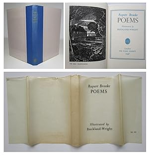 Seller image for RUPERT BROOKE POEMS illustrated by Buckland Wright, First FOLIO SOCIETY Edition with the Rare Dustjacket for sale by Andrew Cox PBFA