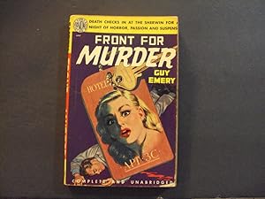 Bild des Verkufers fr Front For Murder pb Guy Emery Avon Reprint Edition 1951 zum Verkauf von Joseph M Zunno