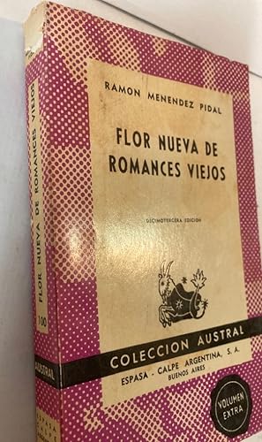 Bild des Verkufers fr Flor Nueva de Romances Viejos. zum Verkauf von Plurabelle Books Ltd