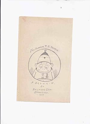 Seller image for A BROWNIE ---by Palmer Cox ( Original Art )( Brome Lake Quebec 1917 )( Artwork ) for sale by Leonard Shoup