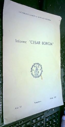 Imagen del vendedor de Informe Csar Borgia a la venta por Librera La Candela