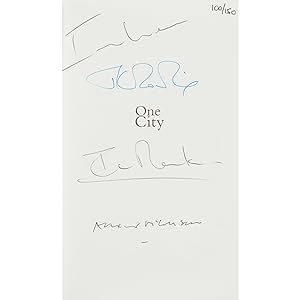 Imagen del vendedor de One City (limited edition no 100 of 150, signed by J.K. Rowling, Ian Rankin, Alexander McCall Smith and Irvine Welsh) a la venta por Neverland Books