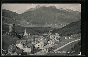 Bild des Verkufers fr Ansichtskarte Hospenthal, Gesamtansicht mit Andermatt zum Verkauf von Bartko-Reher