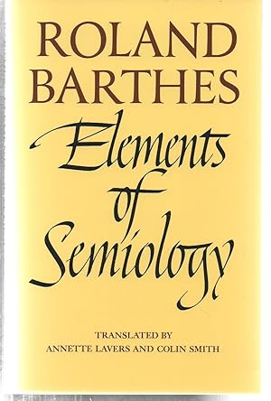 Elements of Semiology