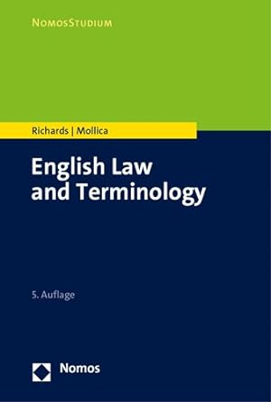 Bild des Verkufers fr English Law and Terminology zum Verkauf von GreatBookPrices