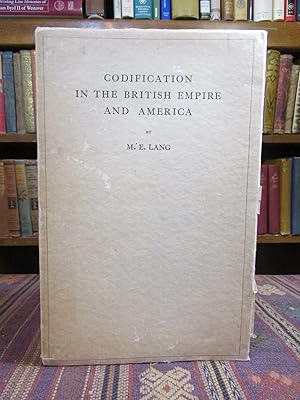 Codification in the British Empire and America