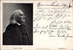 Bild des Verkufers fr Ansichtskarte / Postkarte Franz Liszt, Liszt Ferencz, sterreichisch-ungarischer Komponist zum Verkauf von akpool GmbH