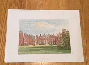 Seller image for Cobham Hall - coloured Lithograph for sale by Ken Spelman Books Ltd (ABA, ILAB, PBFA).