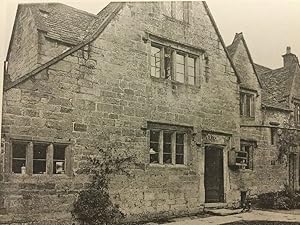 Original collotype plate from Old Cottages, Farm-Houses, and other Stone Buildings in the Cotswol...