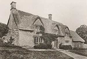 Original collotype plate from Old Cottages, Farm-Houses, and other Stone Buildings in the Cotswol...