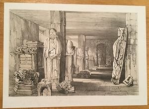 Fragments of St Mary's Abbey, York. Fine Tinted Lithograph. By Prout
