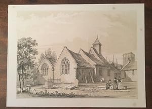 York, St Maurice, Monkgate. Original Lithograph Monkhouse & Bedford