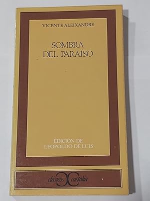 Imagen del vendedor de Sombra del paraíso a la venta por Libros Ambigú