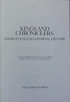 Seller image for Kings and chroniclers : essays in English medieval history. History series ; 4. for sale by Antiquariat Bookfarm