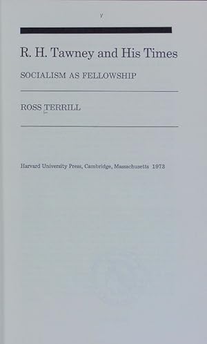 Immagine del venditore per R. H. Tawney and his times : socialism as fellowship. venduto da Antiquariat Bookfarm