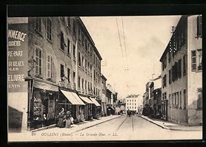 Carte postale Oullins, La Grande Rue