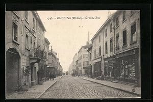 Carte postale Oullins, Grande Rue