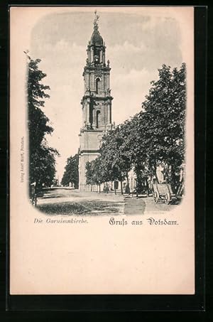 Bild des Verkufers fr Ansichtskarte Potsdam, Blick zur Garnisonkirche zum Verkauf von Bartko-Reher